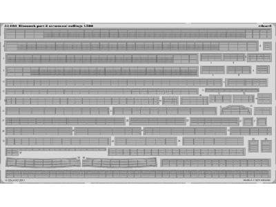 Bismarck part 8 - structural railings 1/200 - Trumpeter - image 1