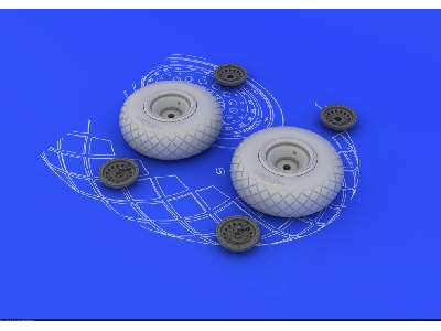 B-17 wheels 1/48 - image 3