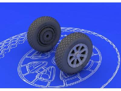 F6F wheels 1/48 - Eduard - image 1