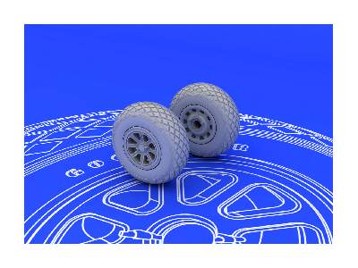 P-51 wheels 1/72 - Tamiya - image 5