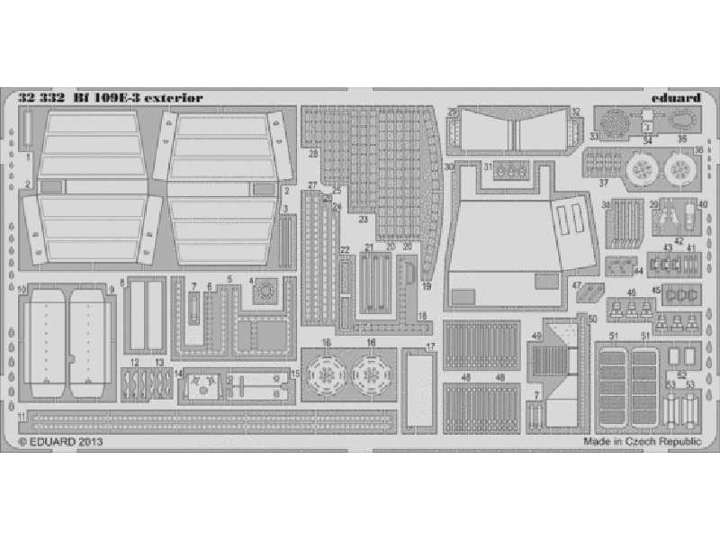 Bf 109E-3 exterior 1/32 - Cyber Hobby - image 1