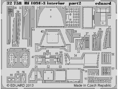 Bf 109E-3 interior S. A. 1/32 - Cyber Hobby - image 3