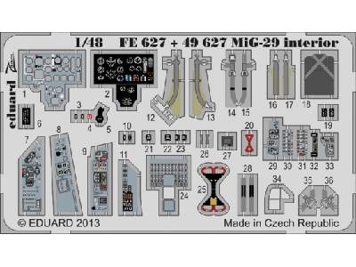 MiG-29 interior S. A. 1/48 - Great Wall Hobby - image 1