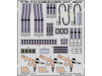 Lynx Mk.88 seatbelts 1/32 - Revell - image 2