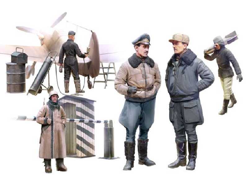 WWII German Luftwaffe Pilots and Ground Personnel - Winter  - image 1