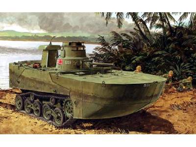 IJN Type 2 (Ka-Mi) Amphibious Tank w/Floating Pontoons - image 1