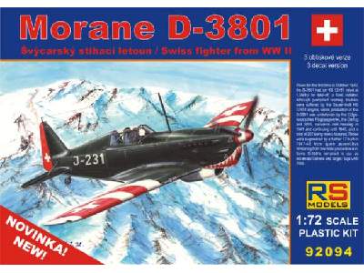Morane D-3801 Swiss Fighter WWII - image 1
