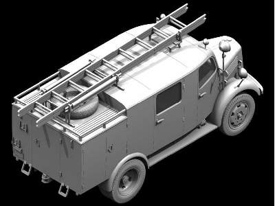 Mercedes L1500S LLG WWII German Light Fire Truck - image 4