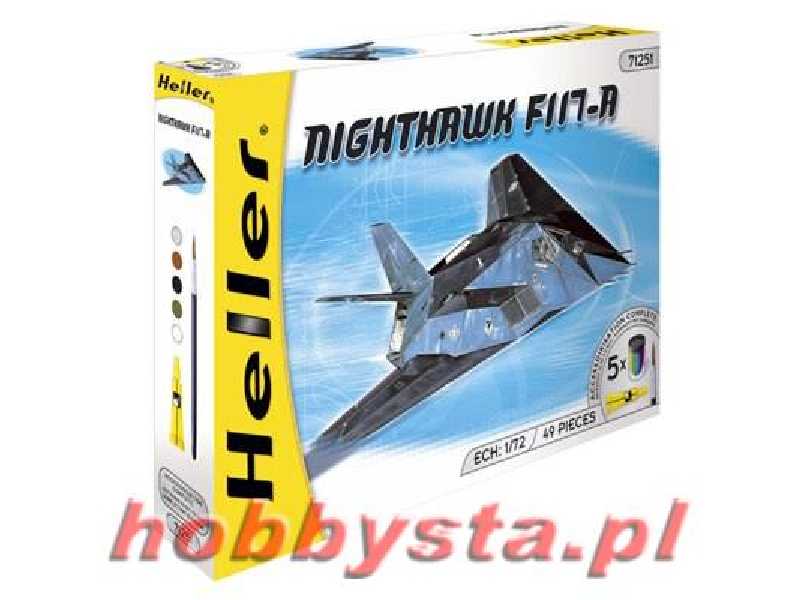 Nighthawk F-117A w/Paints and Glue - image 1