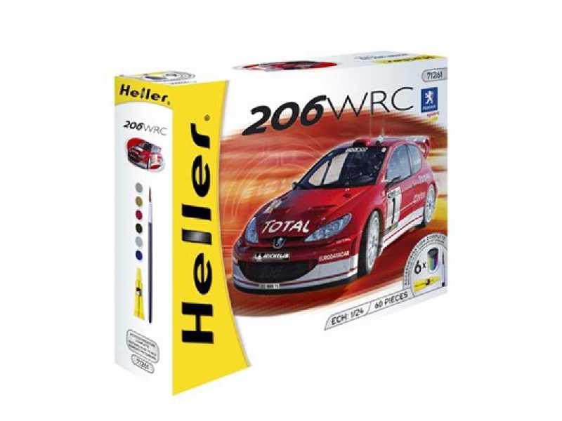 Peugeot 206 WRC '03 w/Paints and Glue - image 1 Peugeot 206 WRC '03 w/Paints and Glue - image 1