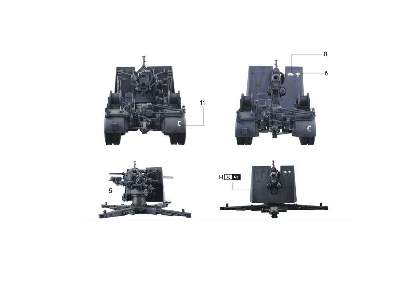 Flak 36 88mm Anti-Aircraft Gun with Carriage - image 2