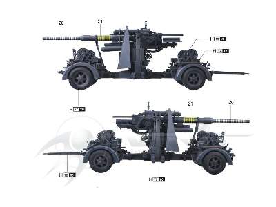 Flak 36 88mm Anti-Aircraft Gun with Carriage - image 3