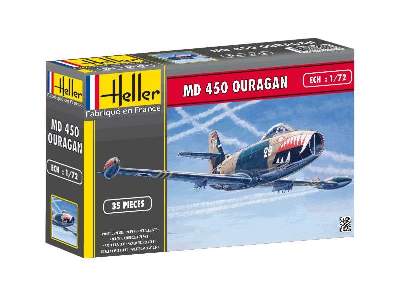 MD 450 Ouragan Heller 80201 Plastic Model Kit 1/72 Scale for sale online