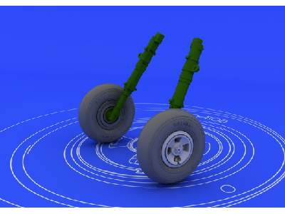 Spitfire wheels - 4 spoke 1/48 - Eduard - image 1