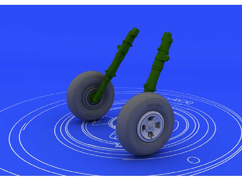 Spitfire wheels - 4 spoke 1/48 - Eduard - image 1
