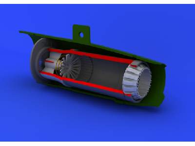 MiG-21PF/ PFM exhaust nozzle 1/48 - Eduard - image 1