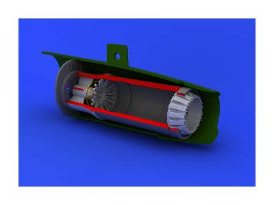 MiG-21PF/ PFM exhaust nozzle 1/48 - Eduard - image 2