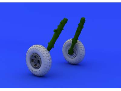 Spitfire wheels - 4 spoke w/ pattern 1/48 - Eduard - image 1