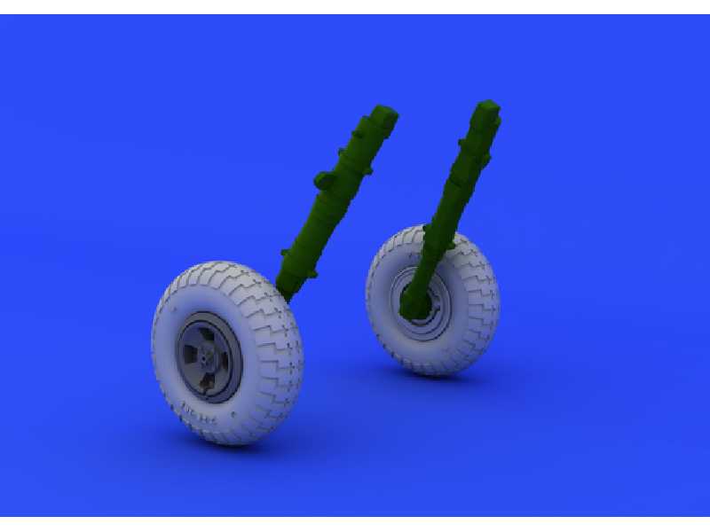 Spitfire wheels - 4 spoke w/ pattern 1/48 - Eduard - image 1