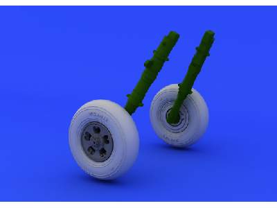 Spitfire wheels - 5 spoke,  smooth tire 1/48 - Eduard - image 1