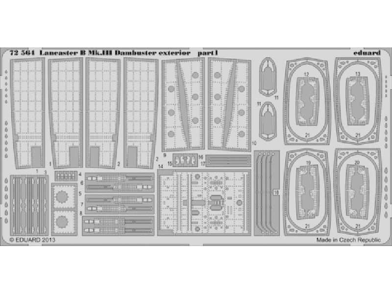 Lancaster B Mk. III Dambuster exterior 1/72 - Airfix - image 1