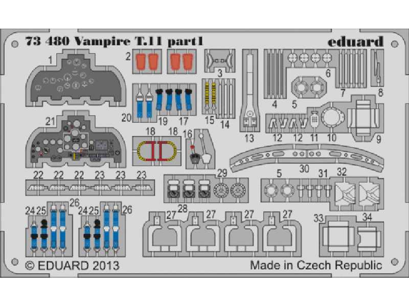 Vampire T.11 1/72 - Airfix - image 1