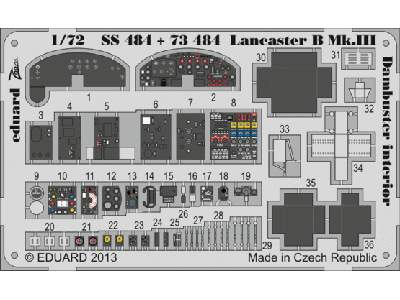 Lancaster B Mk. III Dambuster interior 1/72 - Airfix - image 1