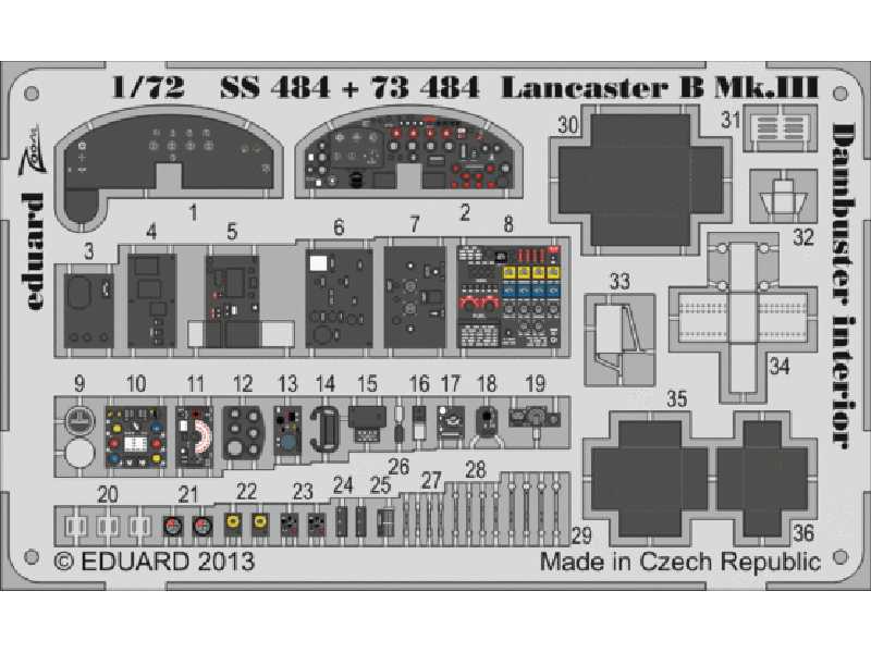 Lancaster B Mk. III Dambuster interior 1/72 - Airfix - image 1