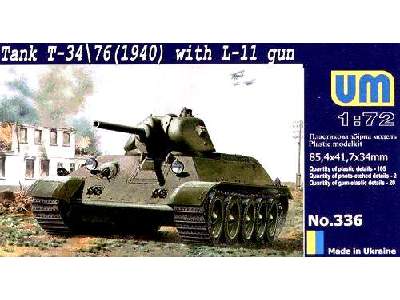 WWII Medium Tank T-34/76 ( model 1940 ) w/ L-11 gun - image 1