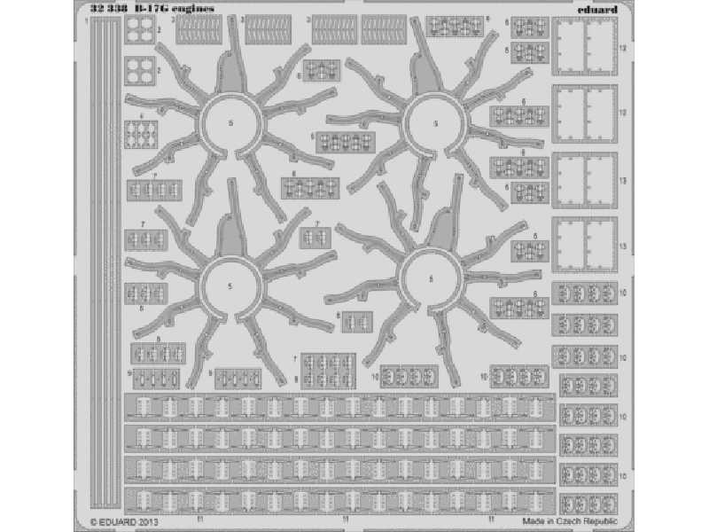 B-17G engines 1/32 - Hk Models - image 1