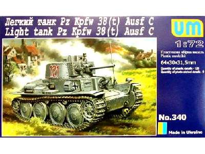 Ausf t C Light Tank # 340 Unimodel 1/72 Pz.Kpfw 38 