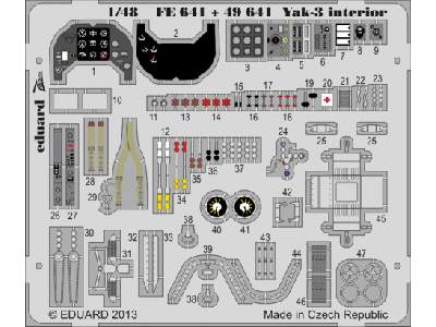 Yak-3 interior S. A. 1/48 - Zvezda - image 1