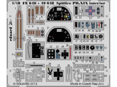 Spitfire PR. XIX interior S. A. 1/48 - Airfix - image 1