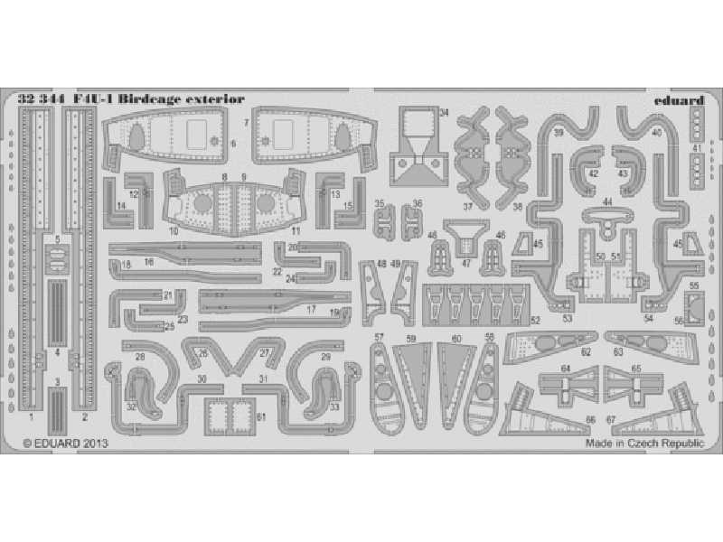 F4U-1 Birdcage exterior 1/32 - Tamiya - image 1