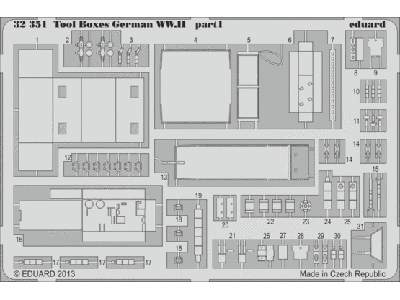 Bf 109 tools and boxes 1/32 - image 1