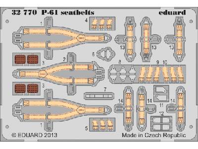 P-61 seatbelts 1/32 - Hobby Boss - image 1