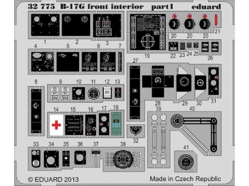 B-17G front interior S. A. 1/32 - Hk Models - image 1