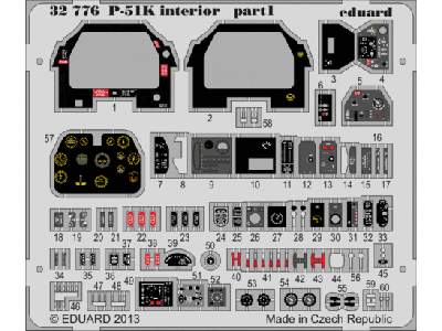 P-51K interior S. A. 1/32 - Tamiya - image 1