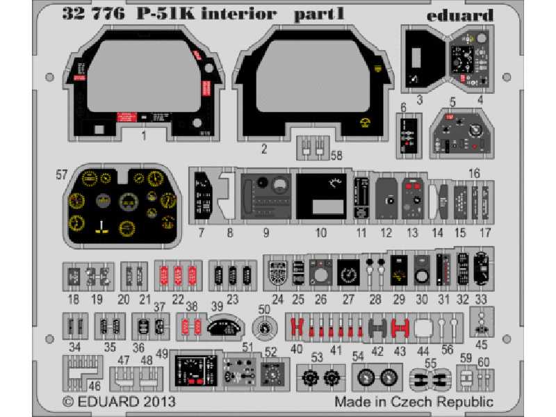 P-51K interior S. A. 1/32 - Tamiya - image 1