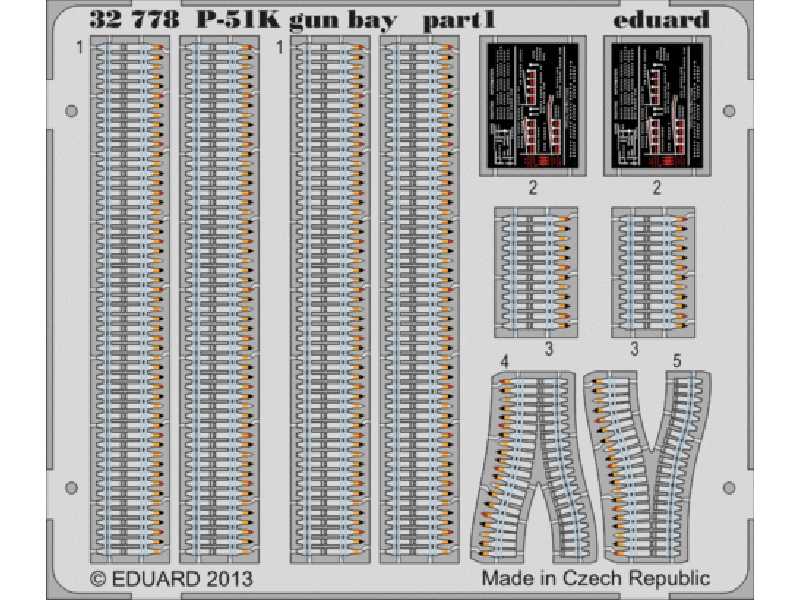 P-51K gun bay 1/32 - Tamiya - image 1