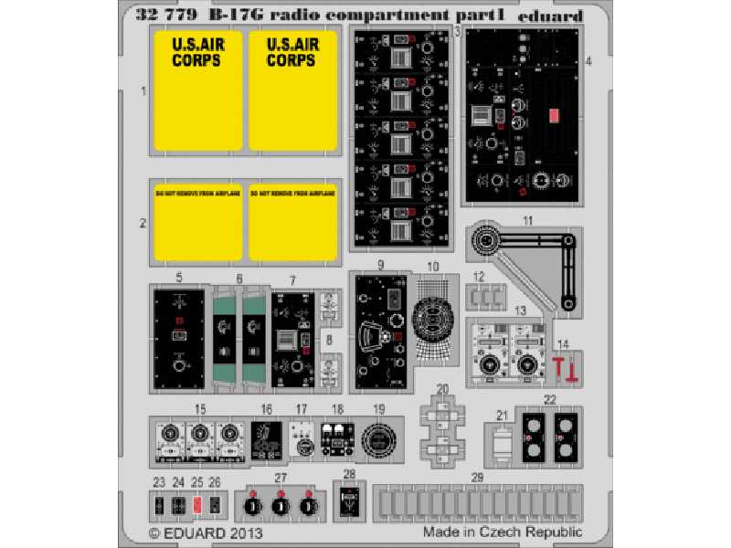 B-17G radio compartment S. A. 1/32 - Hk Models - image 1