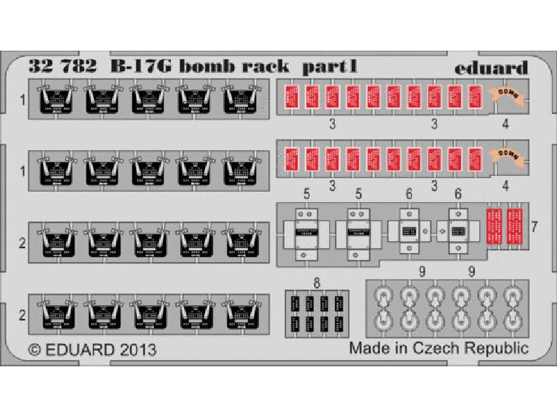 B-17G bomb rack 1/32 - Hk Models - image 1