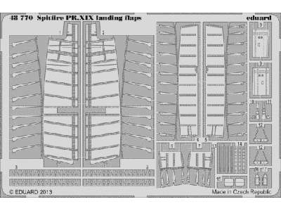 Spitfire PR. XIX landing flaps 1/48 - Airfix - image 1