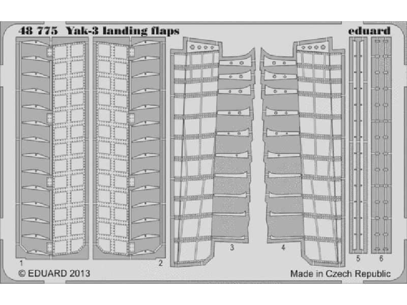 Yak-3 landing flaps 1/48 - Zvezda - image 1