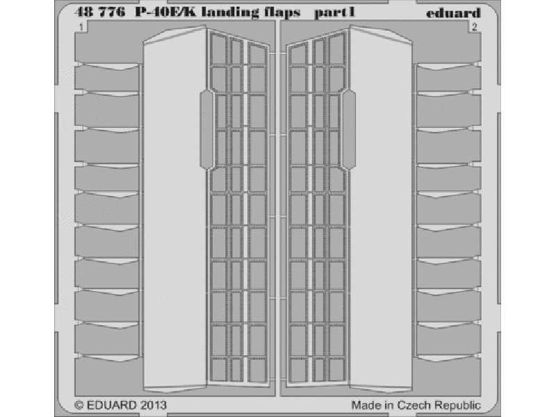 P-40E/ K landing flaps 1/48 - Italeri - image 1