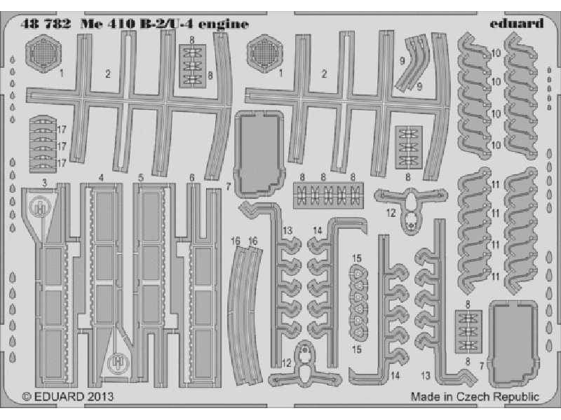 Me 410B-2/ U-4 engine 1/48 - Meng - image 1