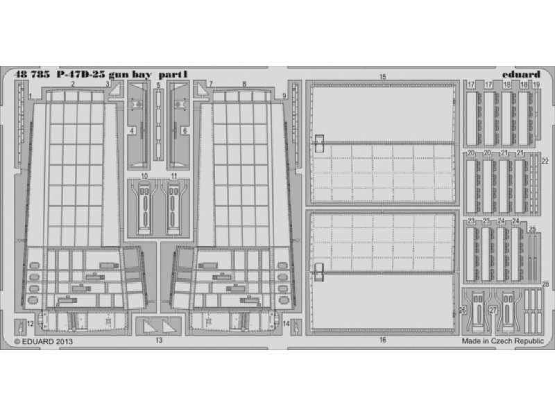 P-47D-25 gun bay 1/48 - Eduard - image 1