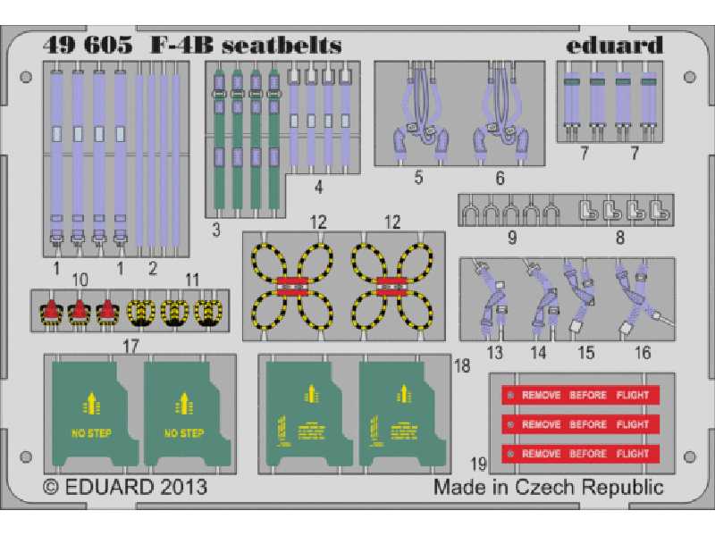 F-4B seatbelts 1/48 - Academy Minicraft - image 1