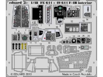 F-4B interior S. A. 1/48 - Academy Minicraft - image 1