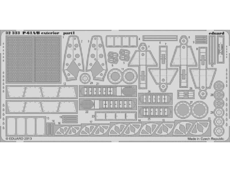 P-61A/ B exterior 1/32 - Hobby Boss - image 1